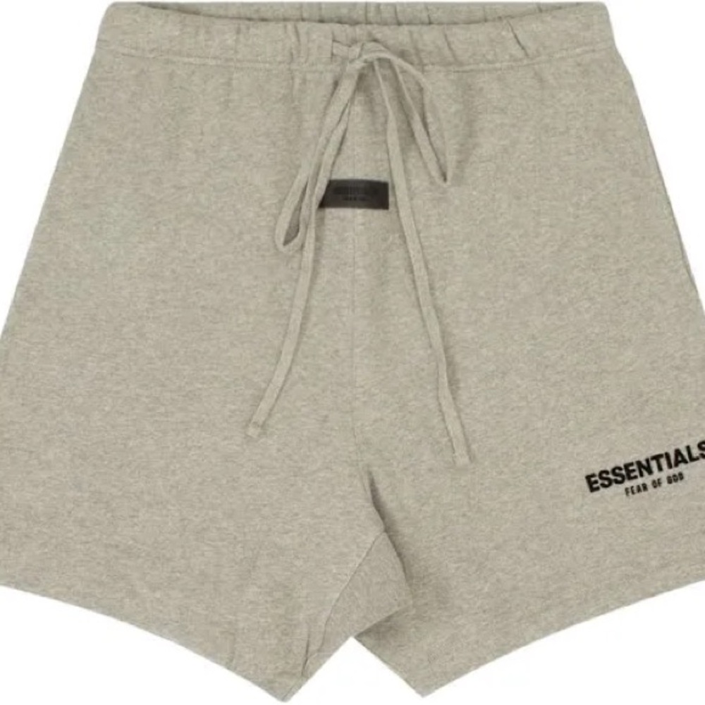 Fear of God Essentials Dark Oatmeal (Gray) Shorts Size Small Brand New w/tags